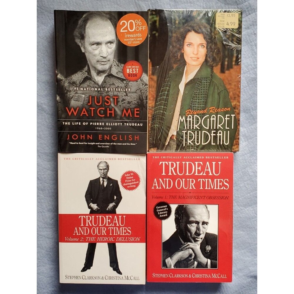 Trudeau Pierre Margaret Just Watch Me Book 2 Beyond Reason Our Times Book Lot